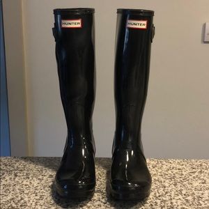 Hunter Shoes | Original Tall Black Gloss RainBoots